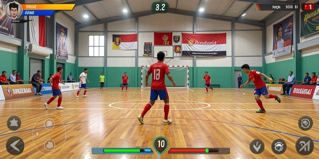 Tampilan awal game dengan antarmuka pengguna yang ramah.