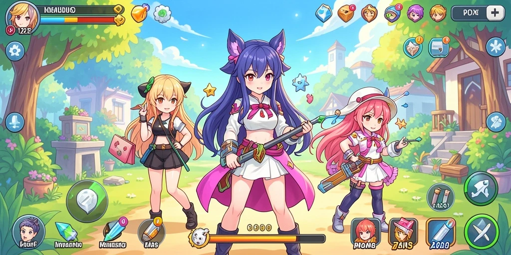 Tangkapan layar menampilkan pertarungan epik dengan karakter ninja.
