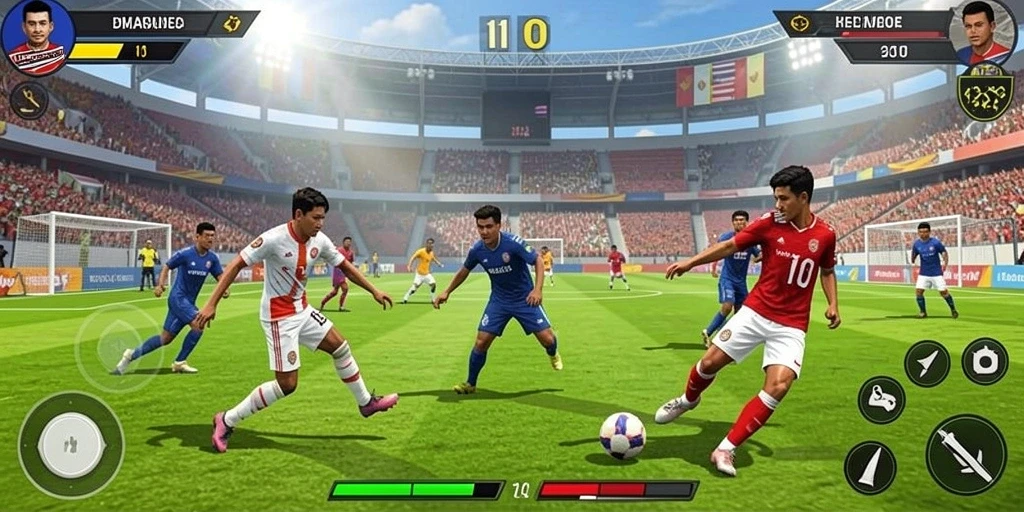 Tangkapan layar yang menunjukkan grafis yang indah dan detail permainan.