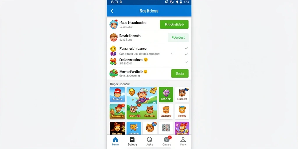 Screenshot menunjukkan tampilan menu utama yang menarik.