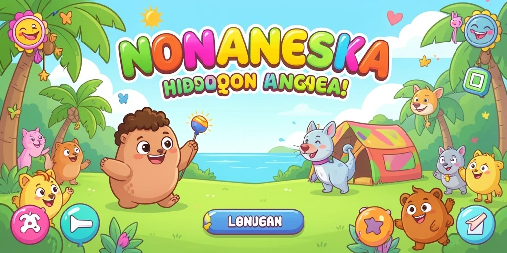 Tampilan menarik dari mesin slot klasik.